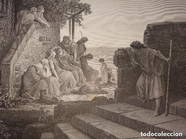 Arte: GRABADO RELIGIOSO, REGRESO HIJO PR&Oacute;DIGO, DOR&Eacute;-PANNEMAKER, ORIGINAL, BARCELONA,1884, GRAN TAMA&Ntilde;O