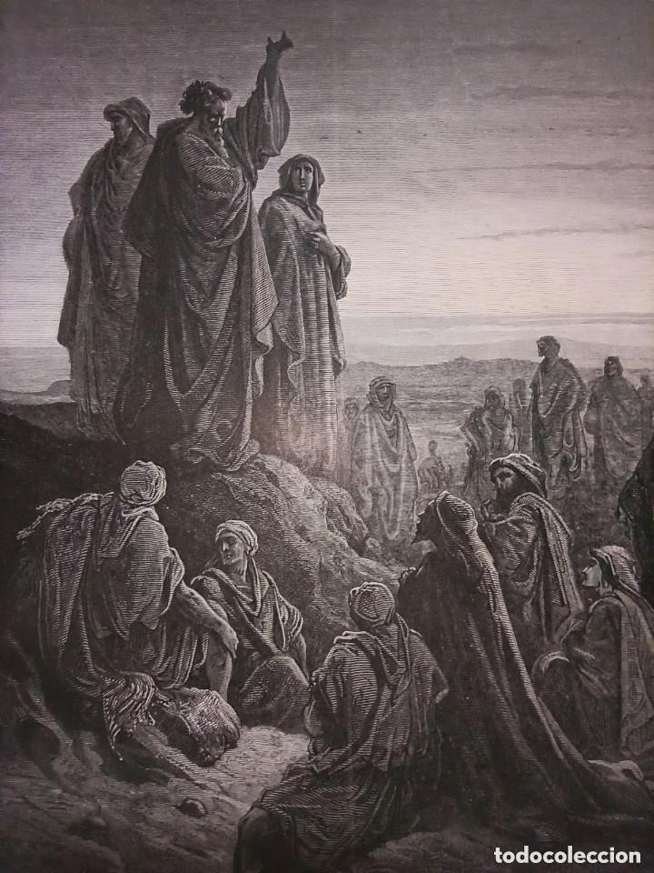 Arte: GRABADO RELIGIOSO, AP&Oacute;STOLES PREDICANDO, DOR&Eacute;-PANNEMAKER-DOMS, ORIGINAL, BARCELONA,1884, GRAN TAMA&Ntilde;O
