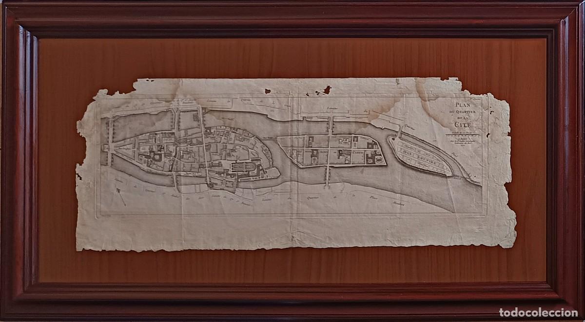 Art: Mapa del Distrito de La Cit&egrave; de Paris &ndash; Jillot en 1772