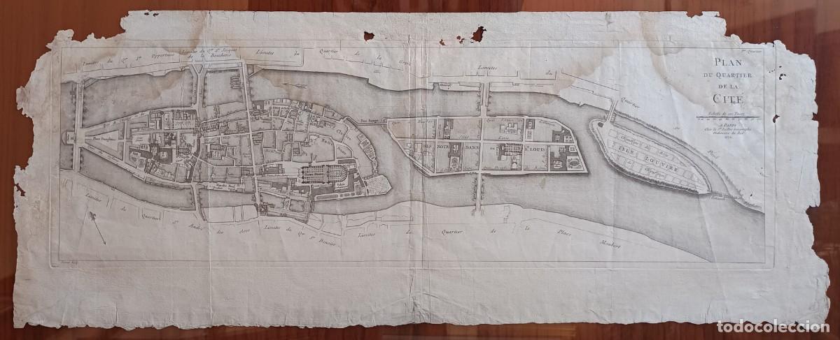 Arte: Mapa del Distrito de La Cit&egrave; de Paris &ndash; Jillot en 1772 - Foto 2