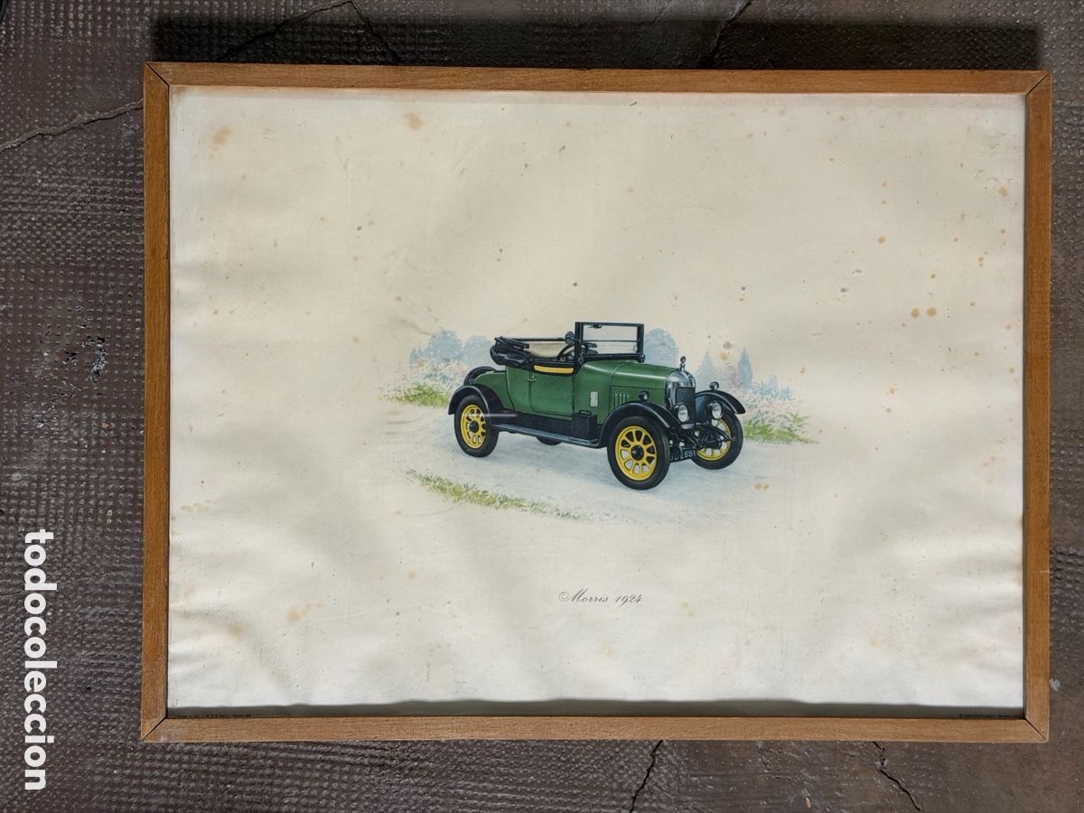 Arte: Antiguo Grabado de Autom&oacute;vil - Foto 3