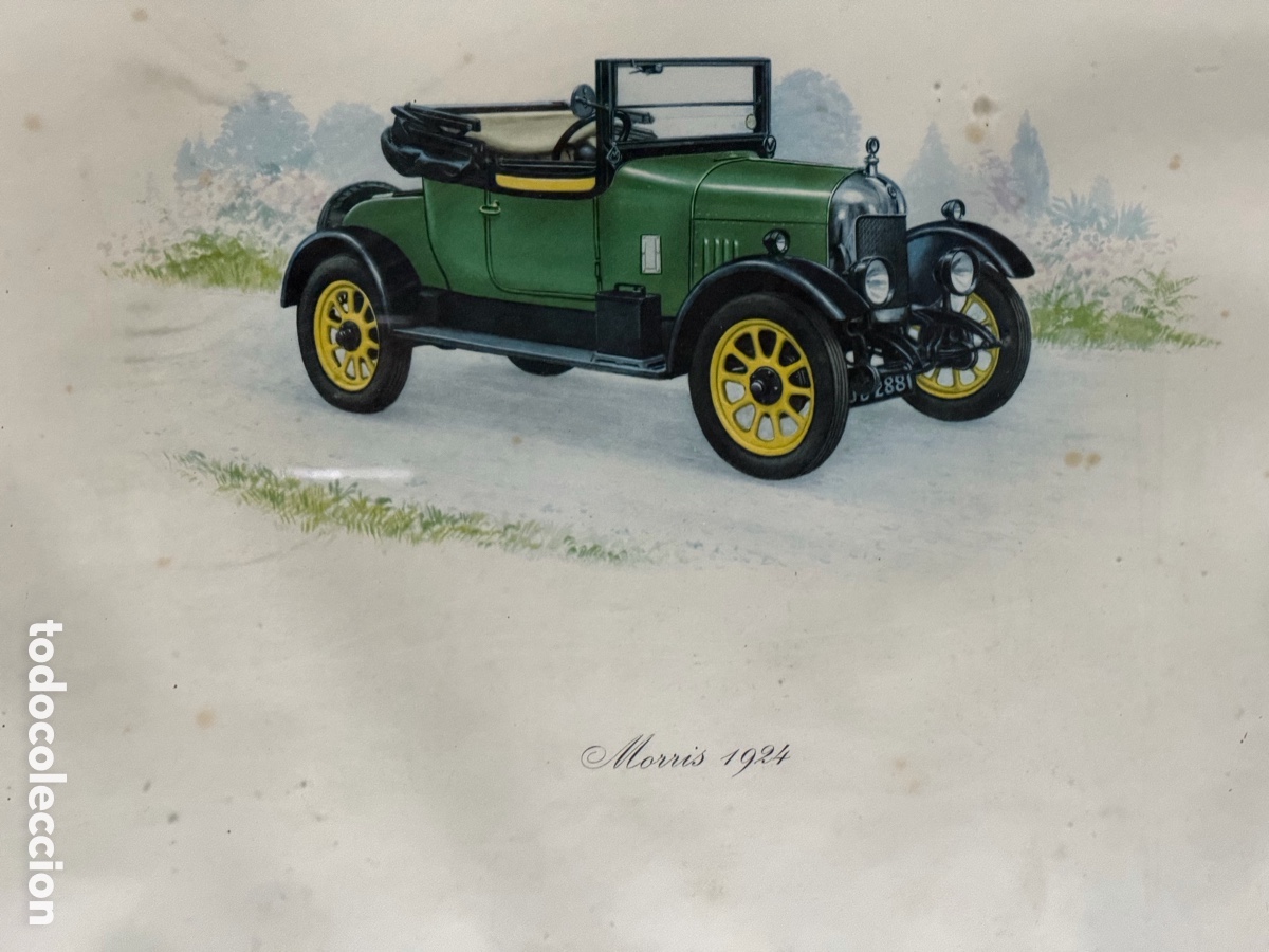 Arte: Antiguo Grabado de Autom&oacute;vil - Foto 4