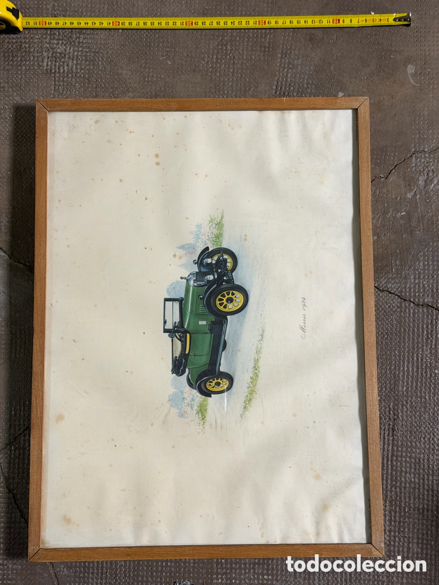 Arte: Antiguo Grabado de Autom&oacute;vil - Foto 5