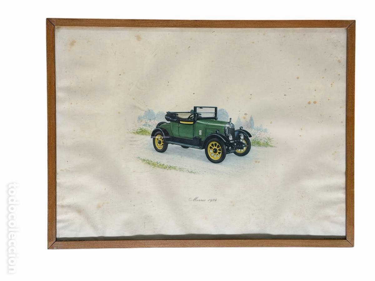 Arte: Antiguo Grabado de Autom&oacute;vil