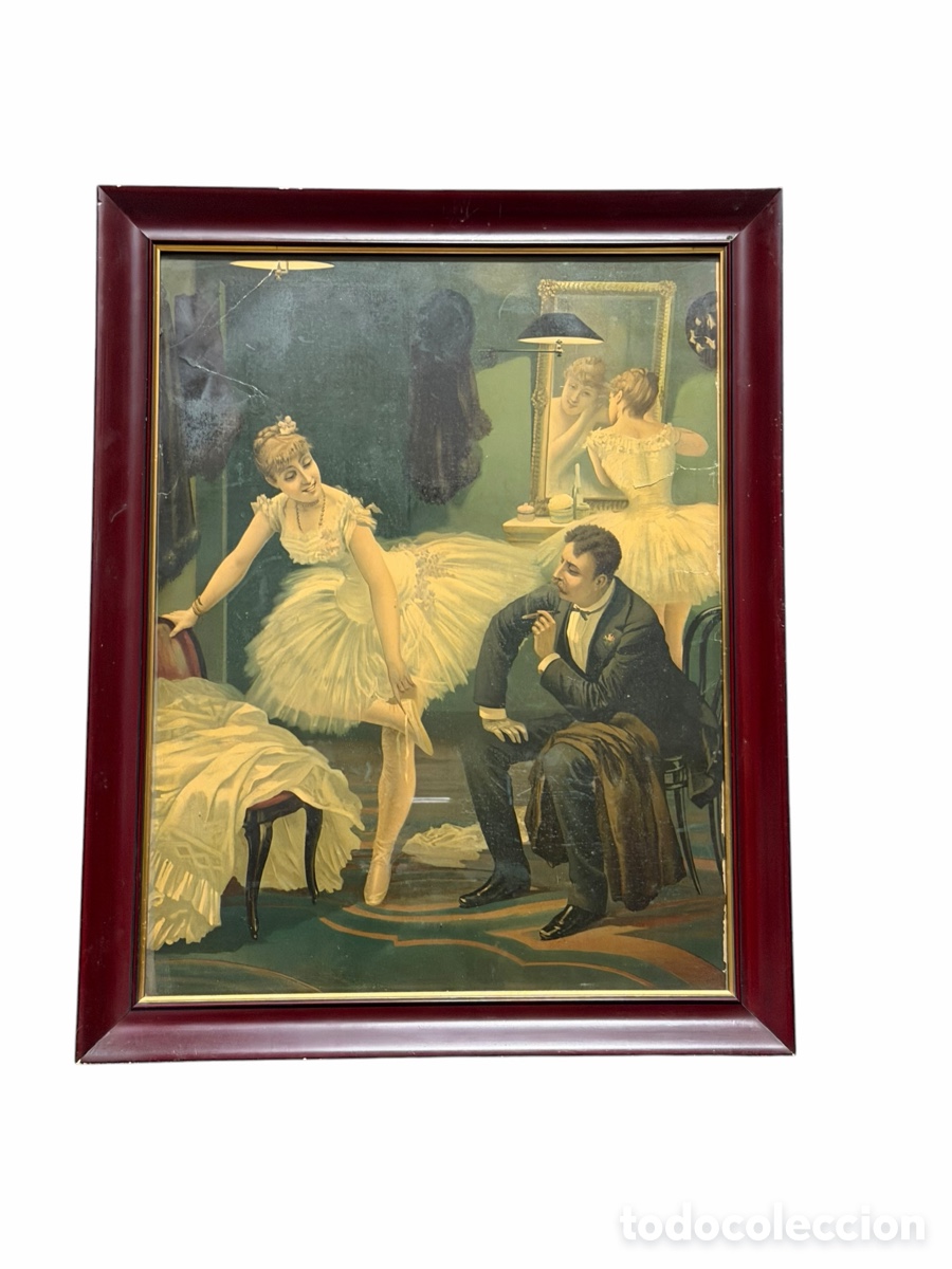 Arte: Antiguo Grabado Enmarcado