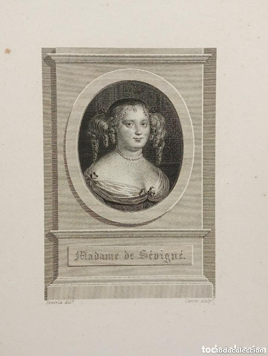Arte: MADAME DE S&Eacute;VIGN&Eacute; - MARIA DE RABUTIN-CHANTAL MARQUESA. DEVERIA. JEAN LOUIS TOUSSAINT CARON. 1820