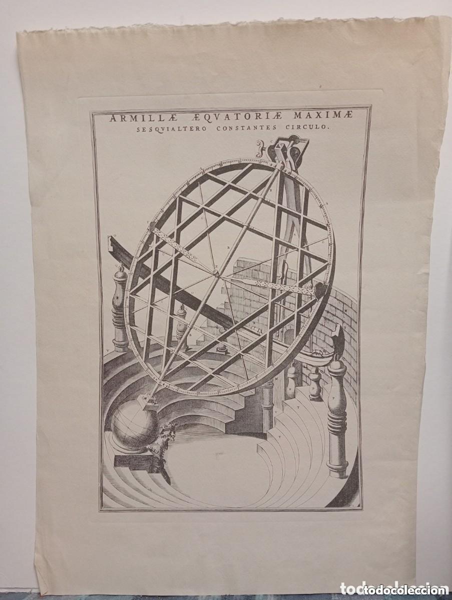 Arte: ARMILLAE AEQUATORIAE MAXIMAE. SESQUIALTERO CONSTANTES CIRCULO. GLOBO ESFERA ARMILAR ECUATORIAL