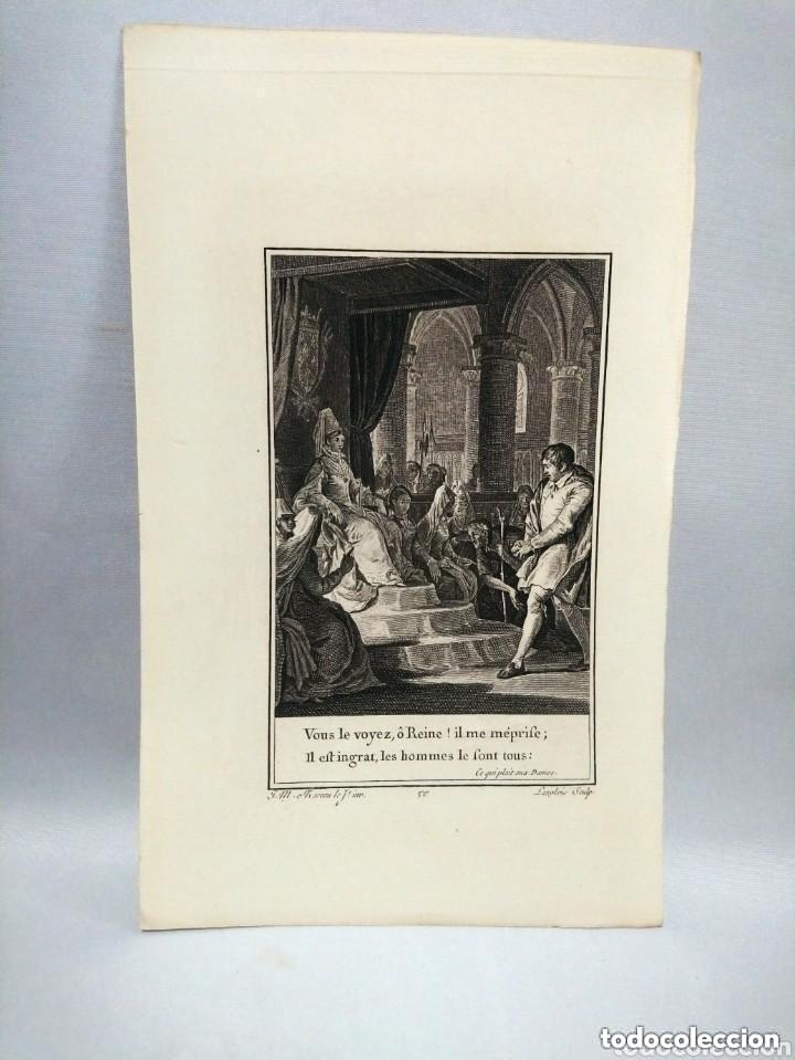 Arte: Gravure Ce qui Plait Aux Dames. De Voltaire par Moreau. Grav&eacute; par Langlois. 1787