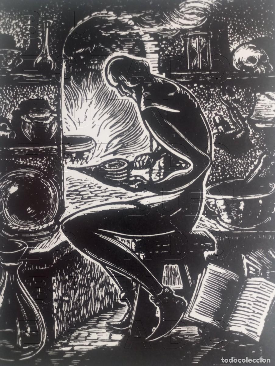 Arte: ALFARERO OFICIOS MEDIEVALES CASTELLS MARTI XILOGRAFIA FRIMADA 39X30CM C34