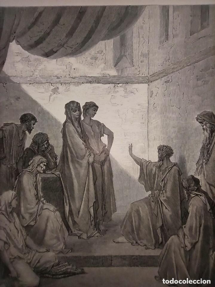 Arte: GRABADO RELIGIOSO, SAN PABLO CAMINO DE DAMASCO, DORE-LIGNY, ORIGINAL, BARCELONA,1884, GRAN TAMA&Ntilde;O