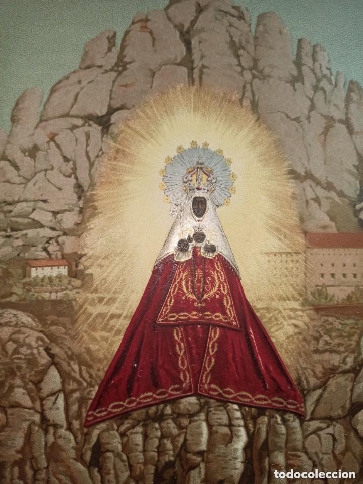 Arte: PERFECTO GRABADO, VIRGEN DE MONSERRAT, BARCELONA, CATALU&Ntilde;A, LABIELLE,BARCELONA, ORIGINAL,1879,