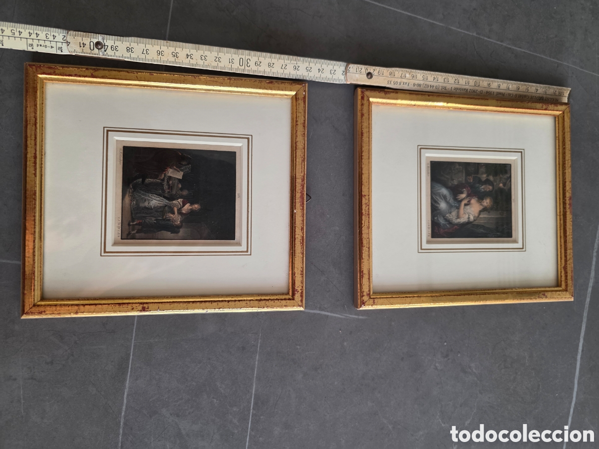 Arte: Dos grabados originales de Caspar Netscher