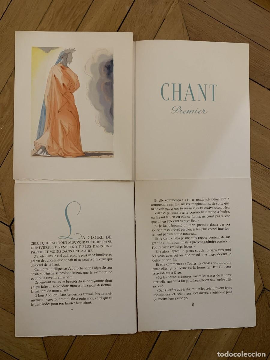 Arte: Xilograf&iacute;a Dali + Texto - Divina Comedia - Para&iacute;so: Canto 1 (La Ascensi&oacute;n) - Heures Claires 1960