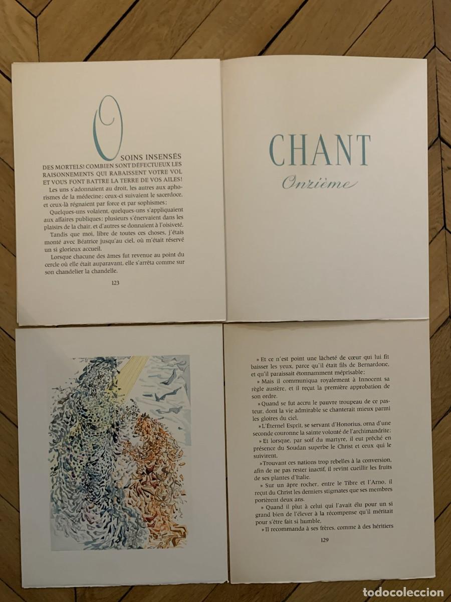 Arte: Xilograf&iacute;a Dali + Texto - Divina Comedia - Para&iacute;so: Canto 11 (San Francisco) - Heures Claires 1960
