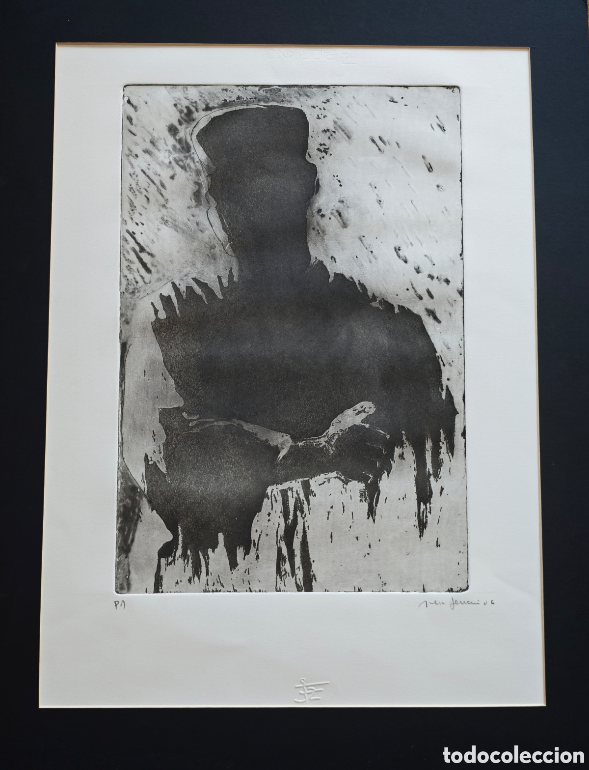 Arte: Riera Ferrari, Joan (1942-2017). Grabado. Original. Prueba de Artista. Firmado. Manacor. Mallorca.