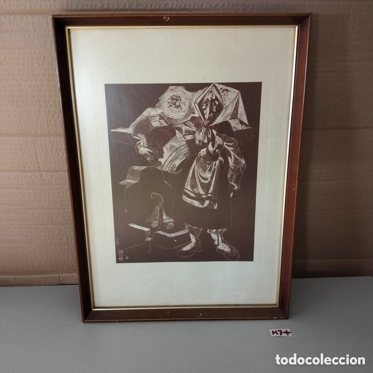 Arte: GRABADO DE JUAN ANTONIO ALDA - MOZA CASTELLANA