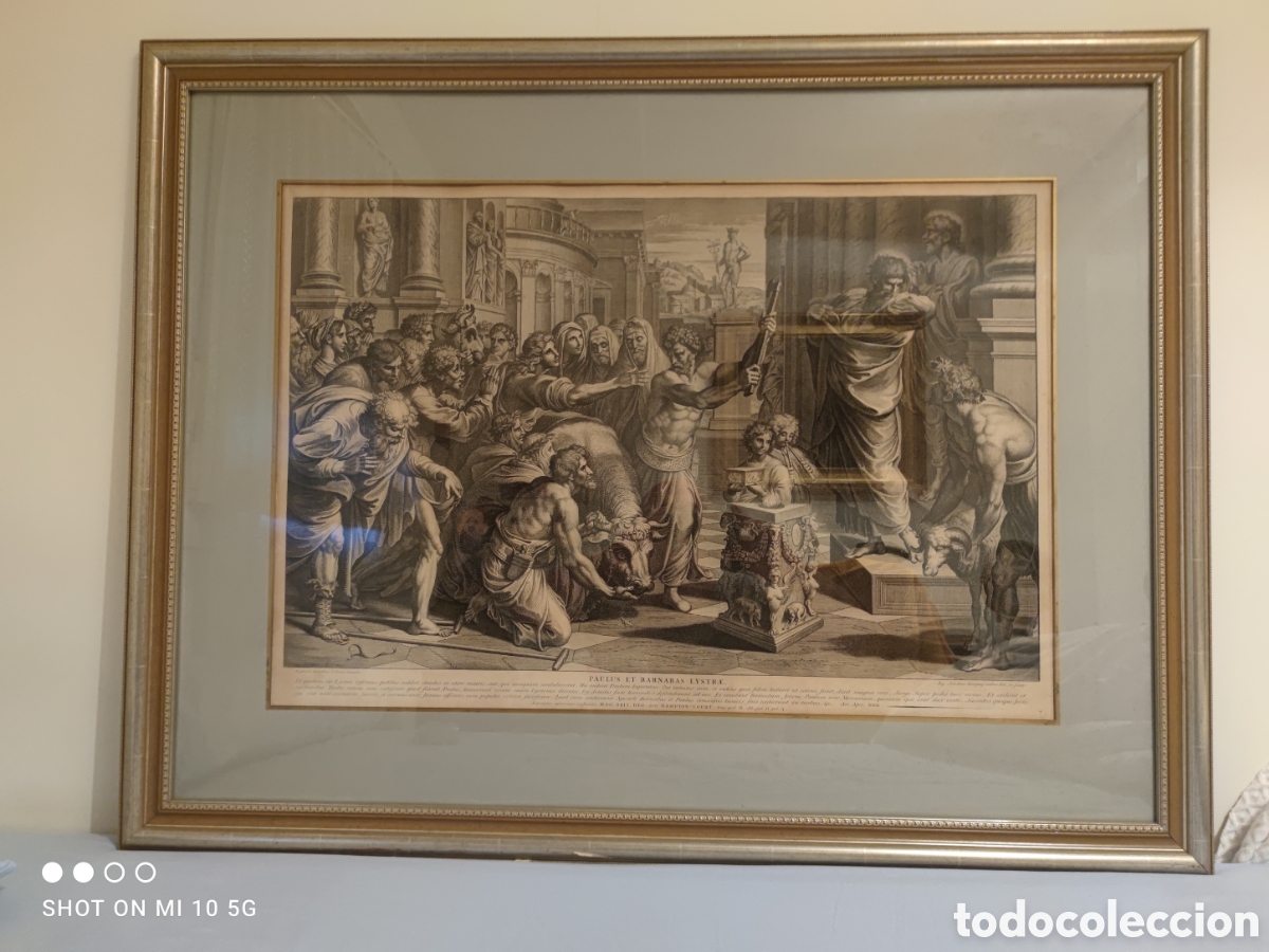 Arte: Gran Grabado siglo XVIII- Sir Nicholas Dorigny/Rafael placa 7