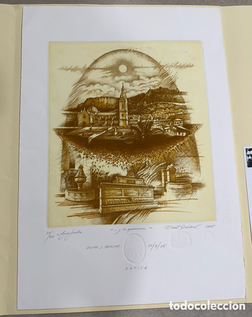 Arte: Ernest Peshkov | Aguafuerte X&agrave;tiva firmado y numerado 29/150 con carpeta y CV