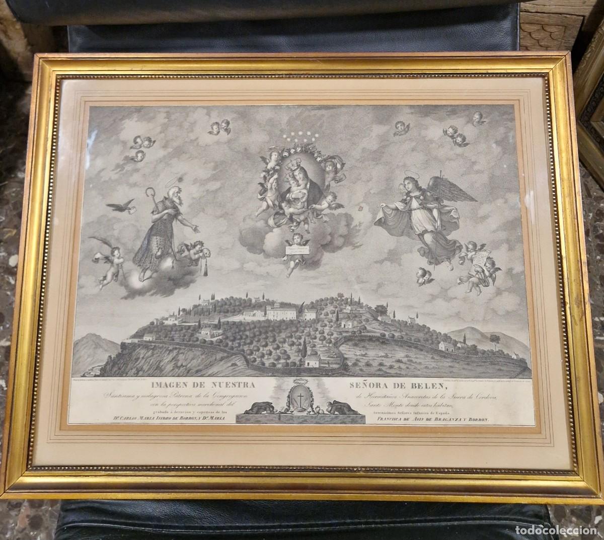 Arte: Grabado de Jord&aacute;n: Nuestra Se&ntilde;ora de Bel&eacute;n, siglo XIX.