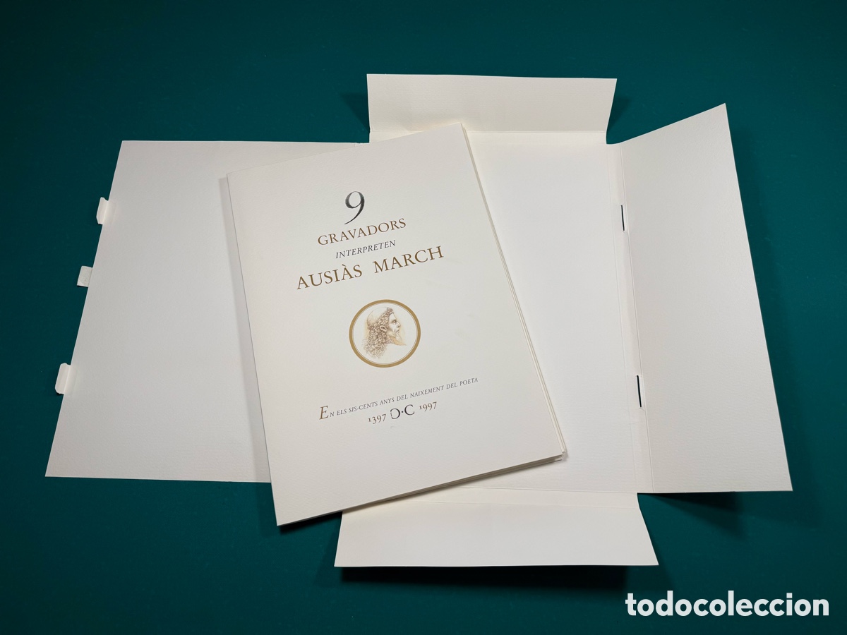 Arte: Carpeta numerada &laquo;9 gravadors interpreten Ausi&agrave;s March&raquo; &ndash; 9 grabados, 1997