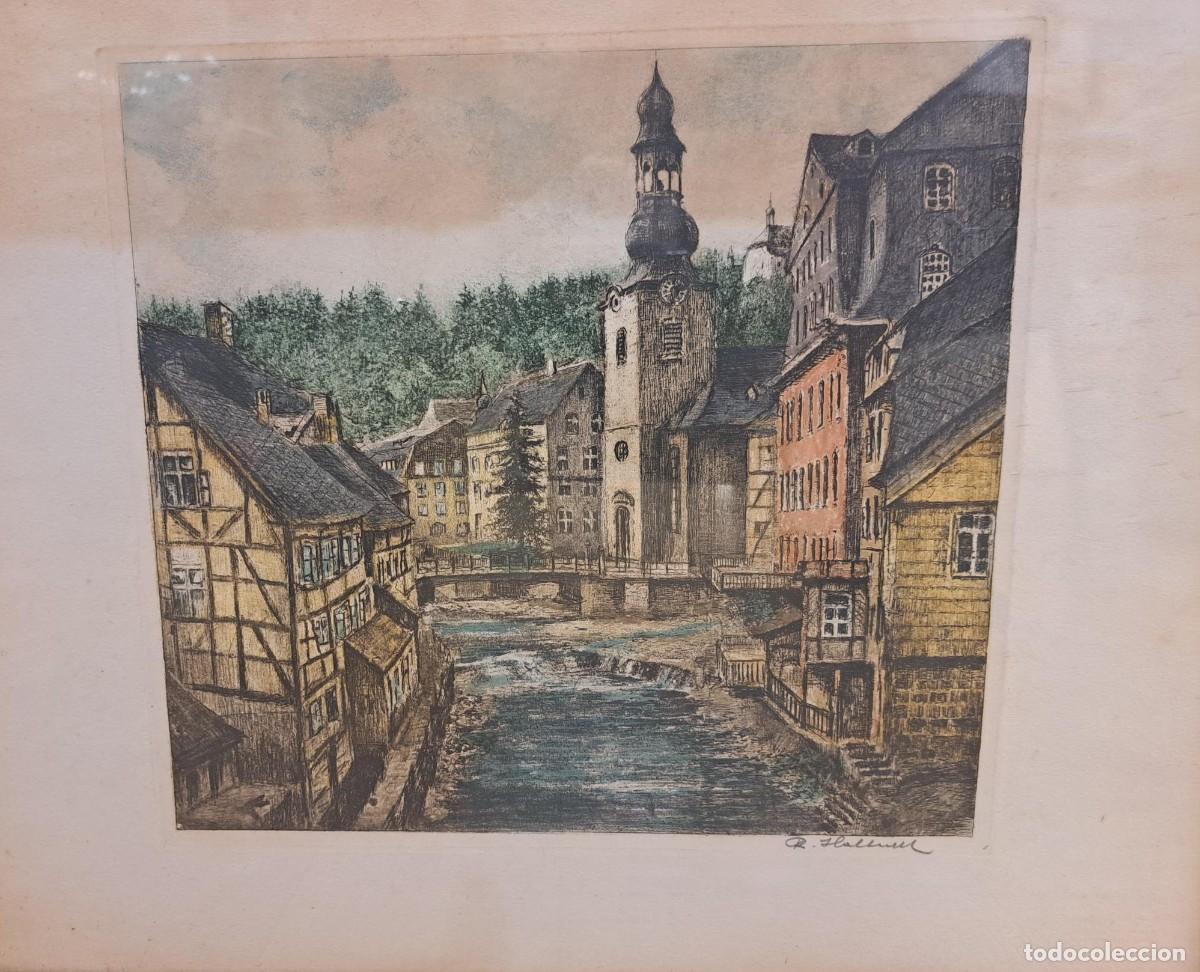 Arte: Grabado centro Europeo coloreado