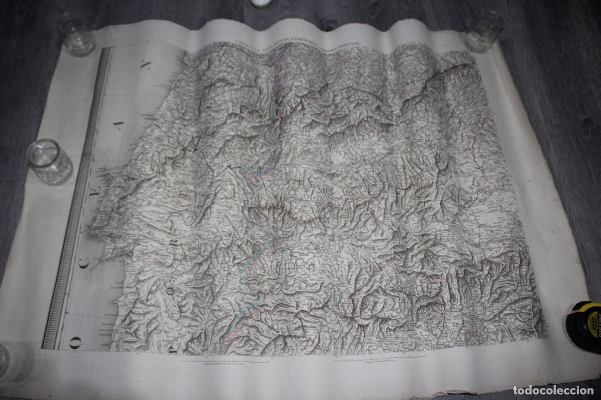 Arte: MAPA ORIGINAL ANT GRABADO-CASTILLA LA NUEVA,LA MANCHA,EXTREMADURAPORTUGAL-Tardieu,Furne,Par&iacute;s s.XIX-