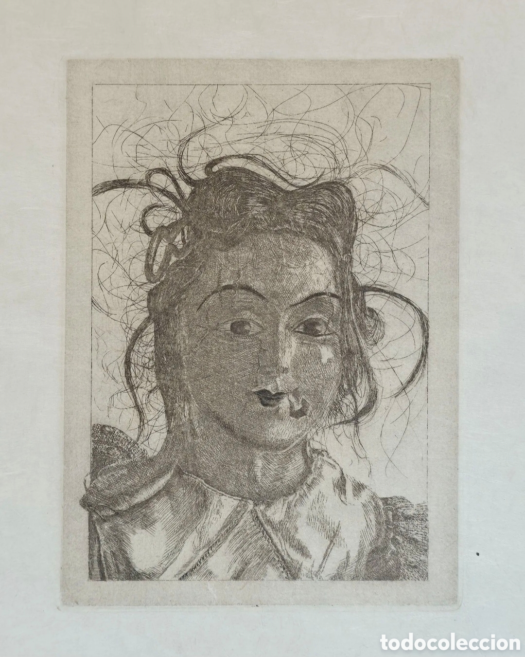 Arte: Fred Nall Hollis ( 1948 ) grabado firmado a mano titulado y justificado como EA I/XX