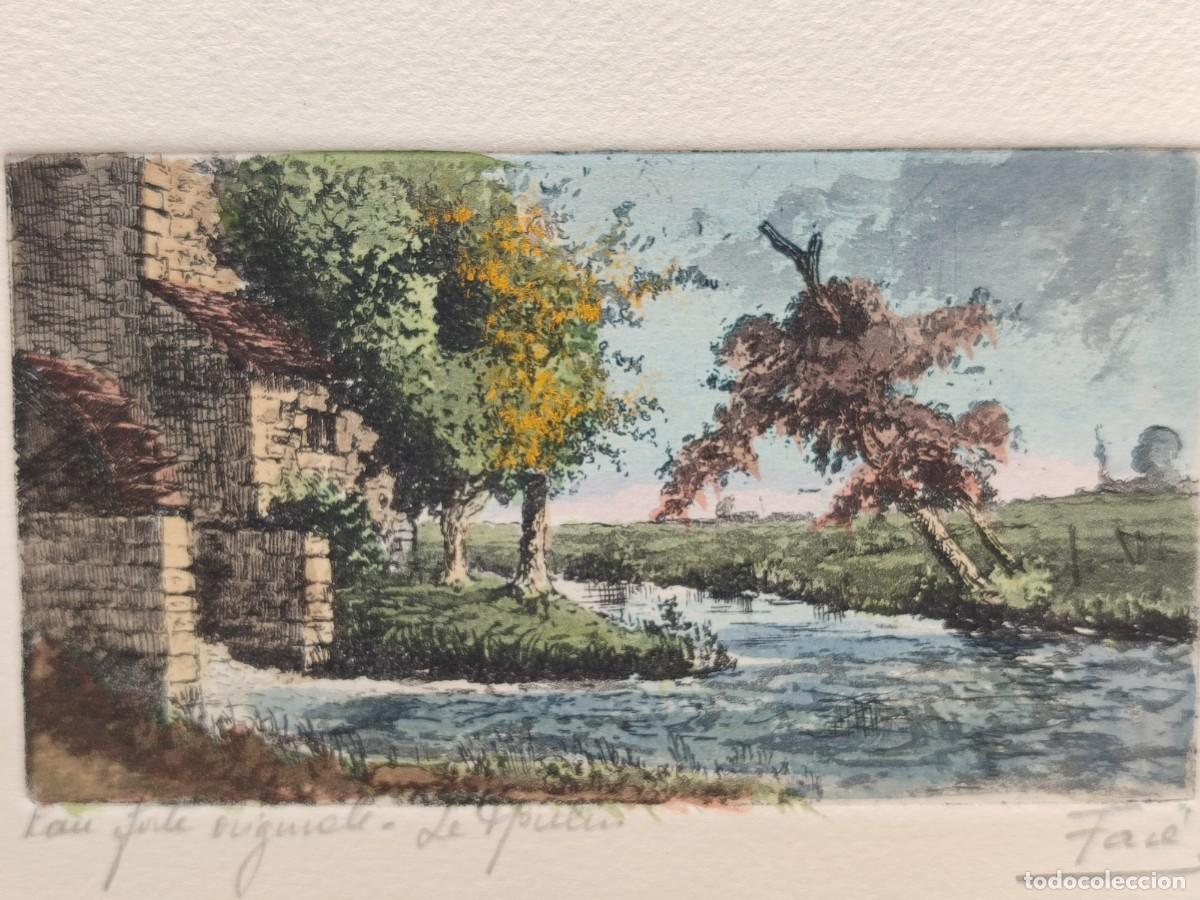 Arte: Le moulin de Jules Henri Veron-Far&eacute;, grabado al aguafuerte.