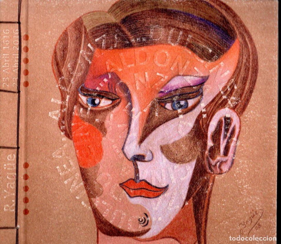 Arte: ROSA YAG&Uuml;E : ALDONZA DULCINEA - LIBRO DE ARTISTA (2016) LITOGRAFIAS EN COLOR