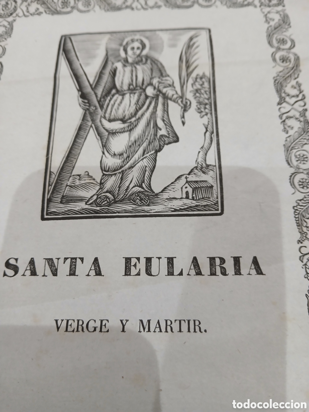 Arte: Grabado antiguo santa eularia - Foto 2