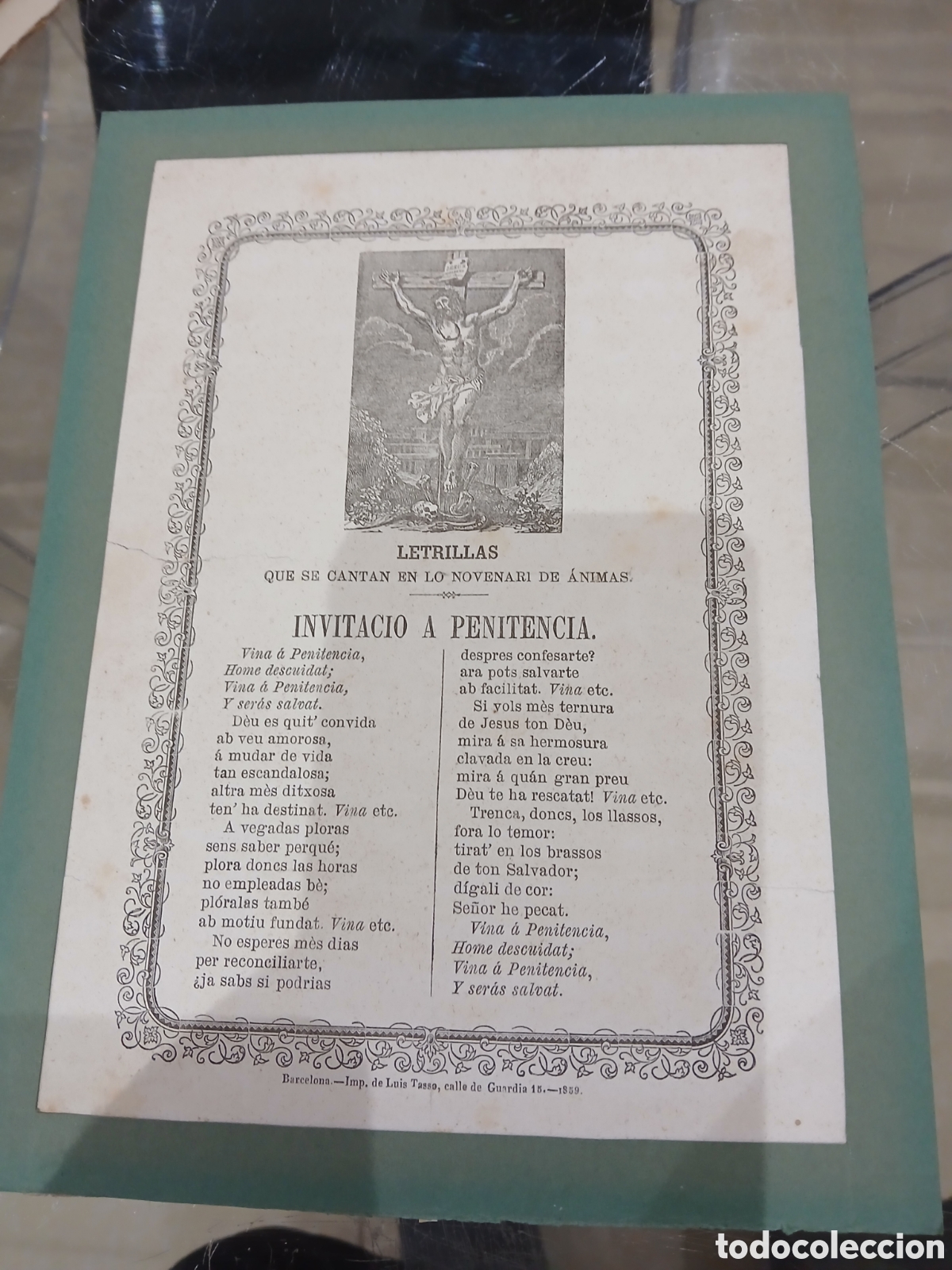Arte: Grabado antiguo para enmacar