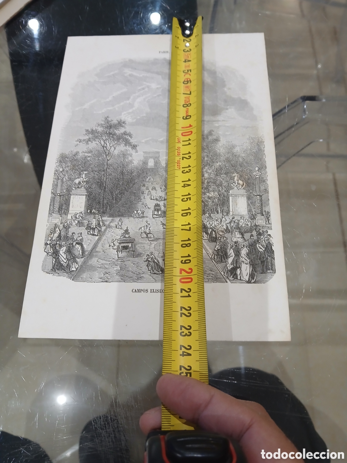 Arte: Grabado antiguo paris - Foto 3