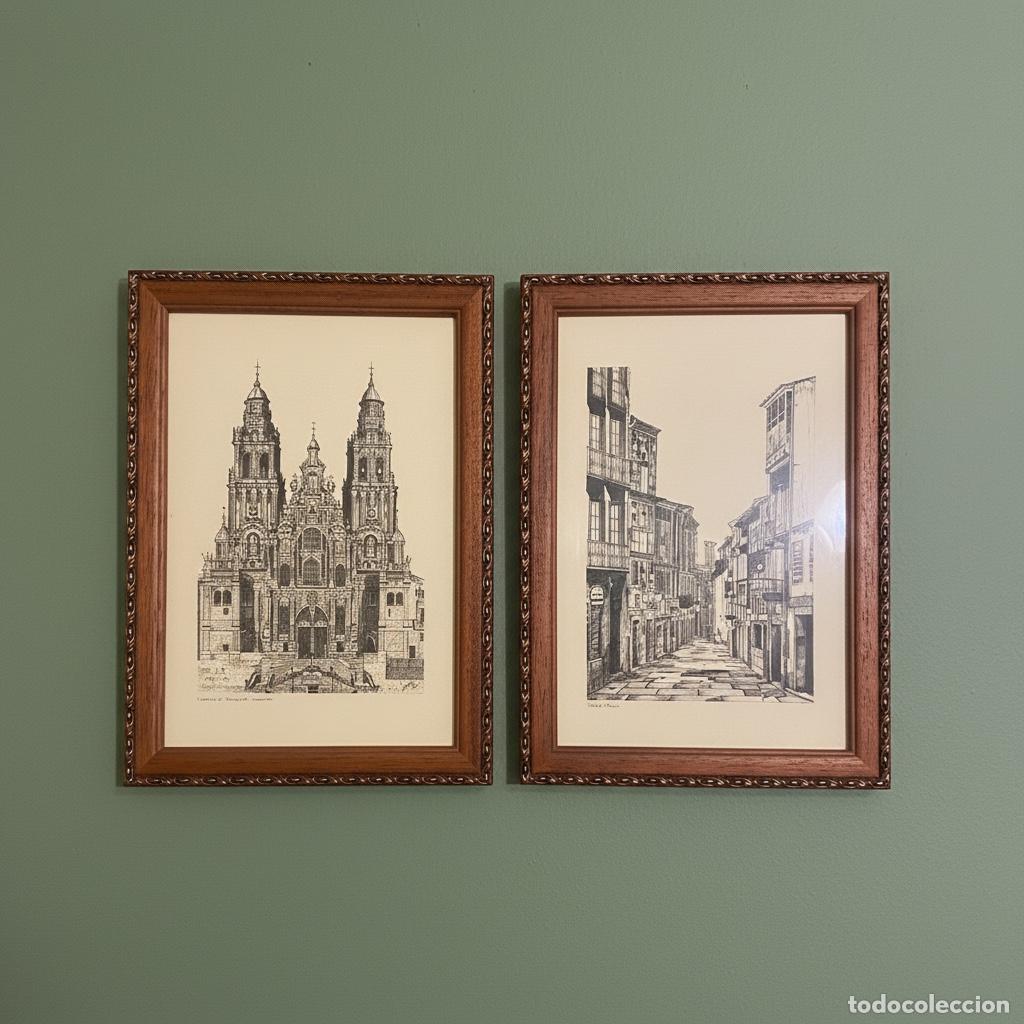 Arte: Pareja Grabados Santiago de Compostela
