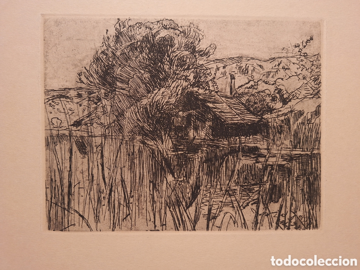 Arte: CABA&Ntilde;A EN EL R&Iacute;O POR JOAQUIM MIR (1873-1940)