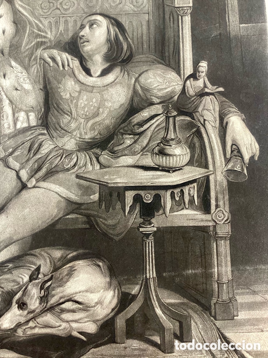 Arte: Grabado original Fernand Lh&eacute;rie 1830 - Foto 6