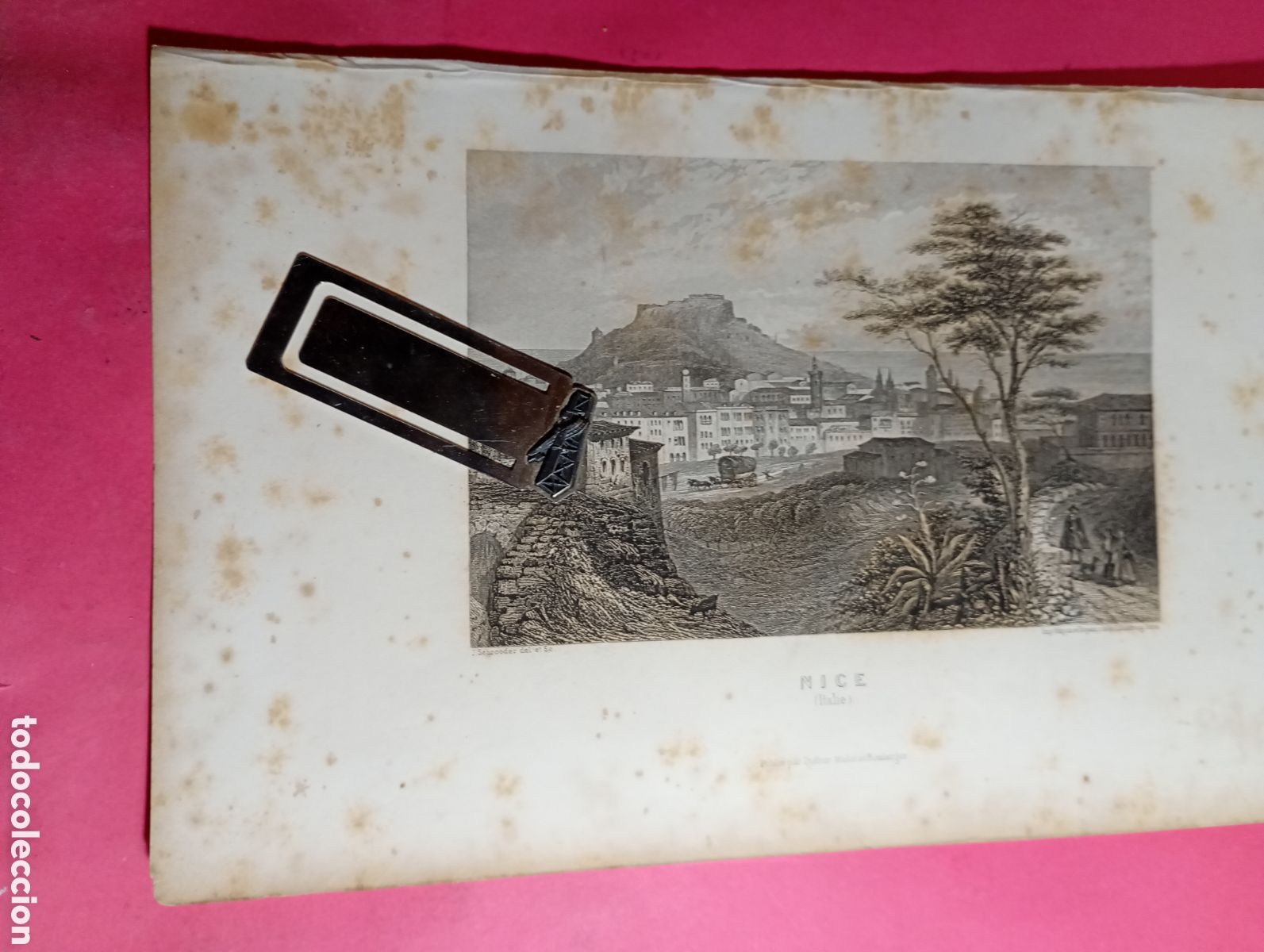 Arte: NICE NIZA FRANCIA EL VIAJERO UNIVERSAL 1861
