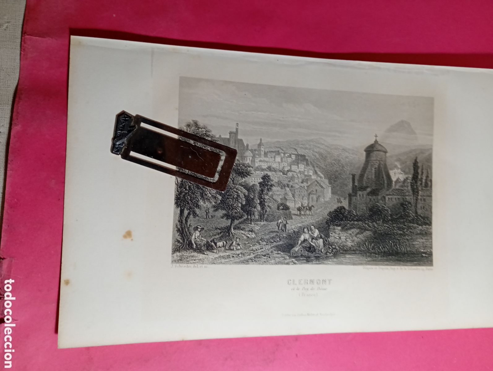 Arte: CLERMONT FREANCE FRANCIA EL VIAJERO UNIVERSAL 1861