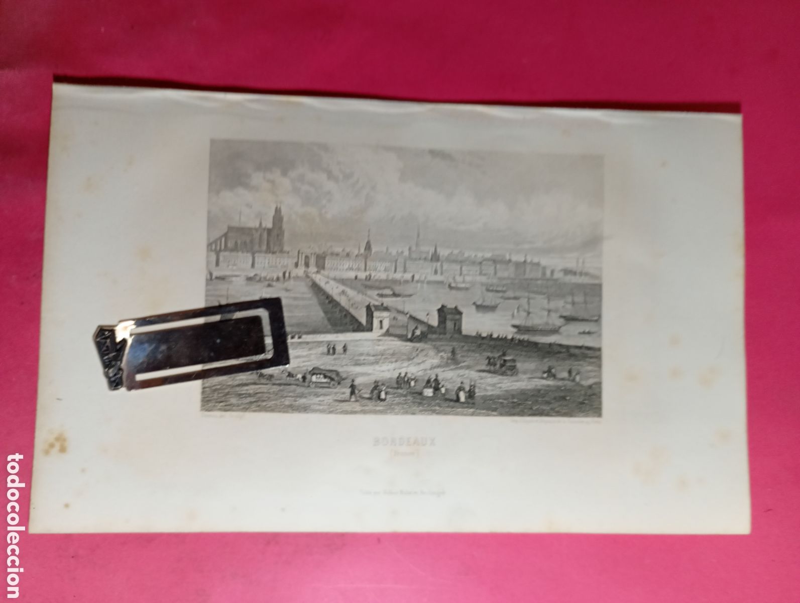 Arte: BORDEAUX FREANCE FRANCIA EL VIAJERO UNIVERSAL 1861
