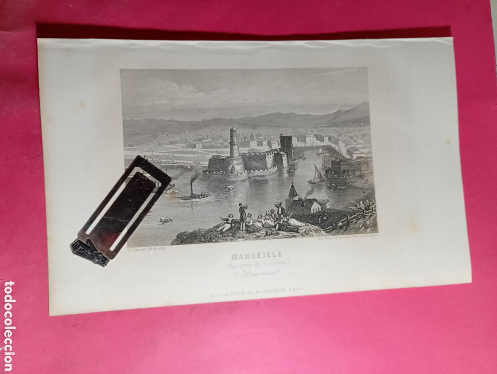Arte: MARSEILLE MARSELLA FRANCE FRABCIA EL VIAJERO UNIVERSAL 1861