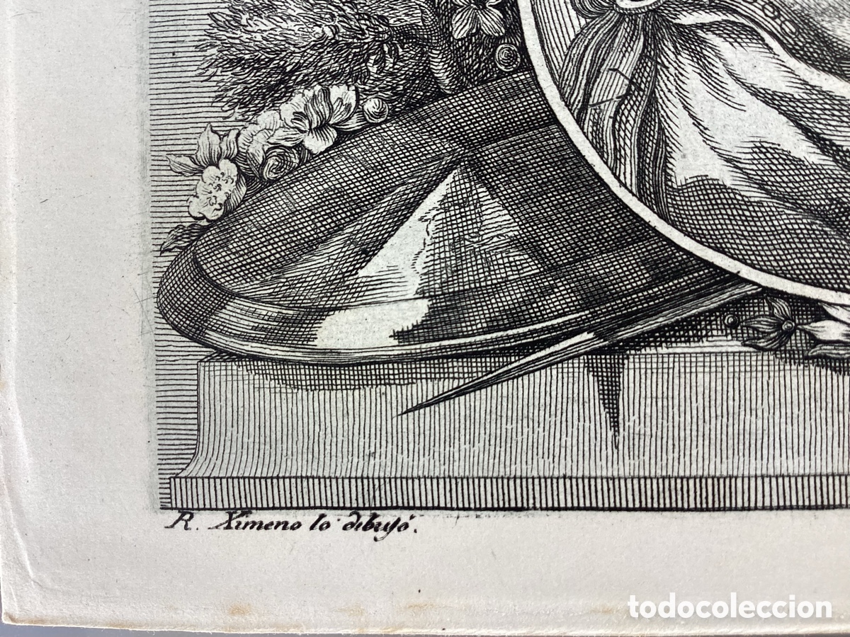 Arte: Grabado original Reyes Visigodos &ldquo;THEUDIS&rdquo; - Foto 3