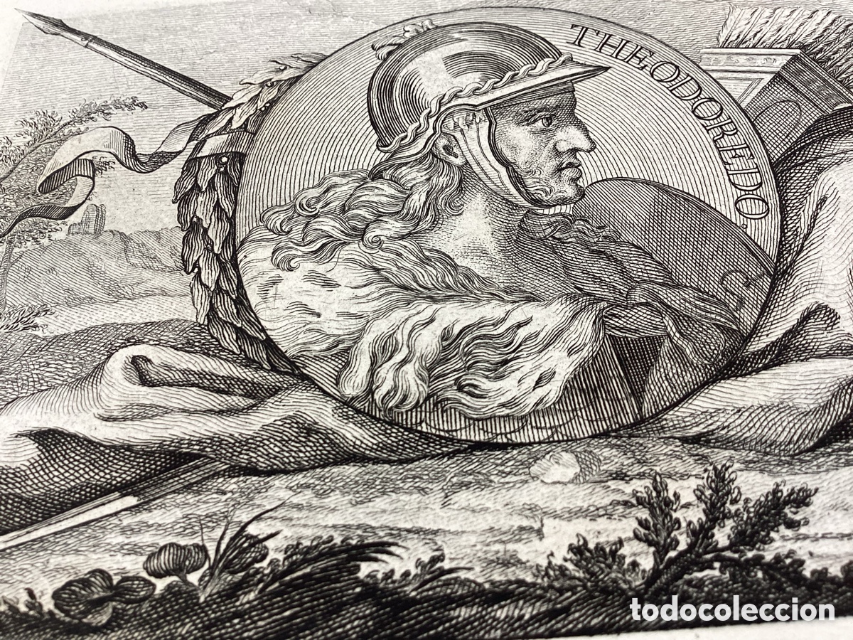 Arte: Grabado original Reyes Visigodos &ldquo;THEODOREDO&rdquo; - Foto 5