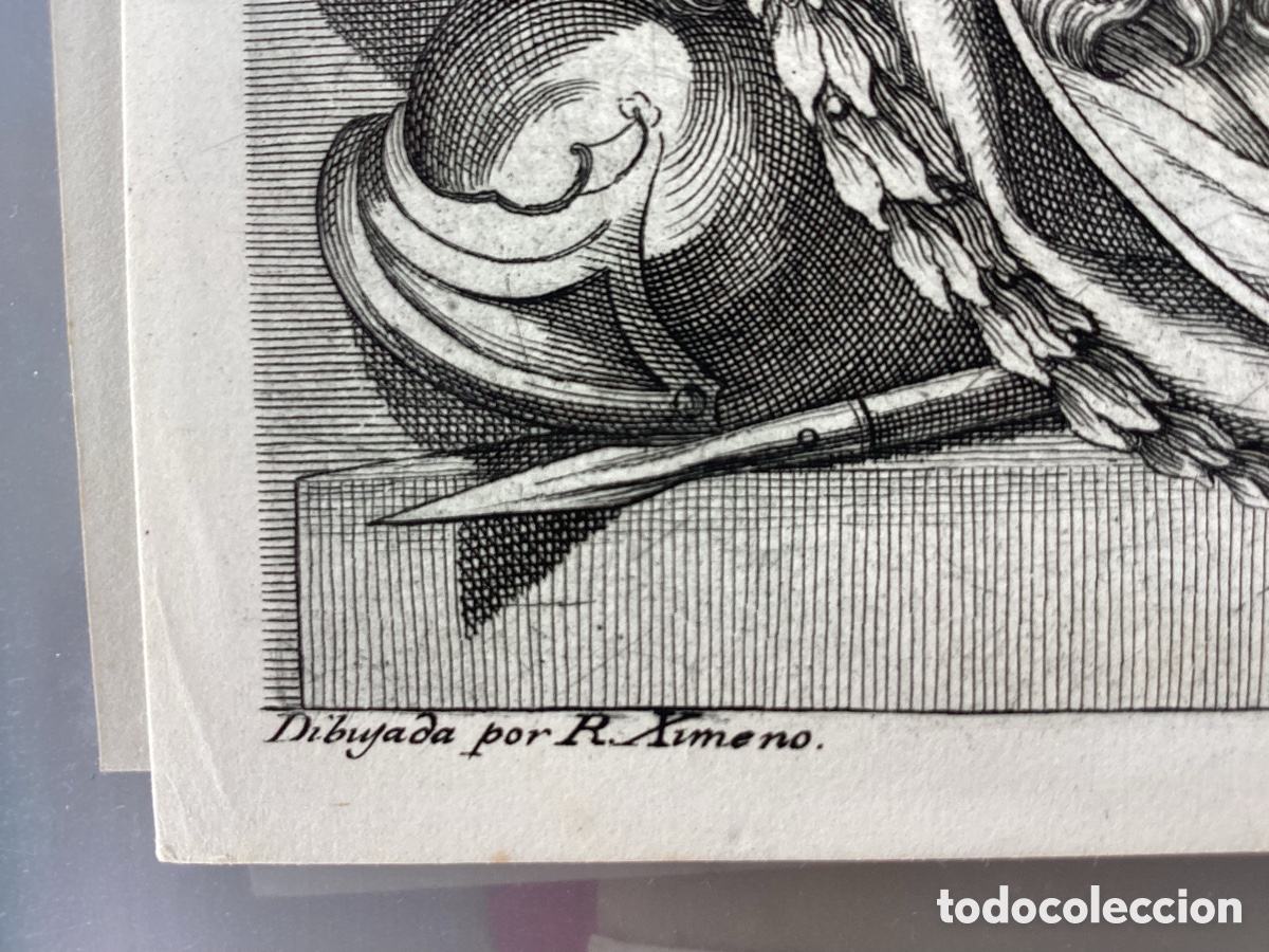Arte: Grabado original Reyes Visigodos &ldquo;THEUDISELO&rdquo; - Foto 3
