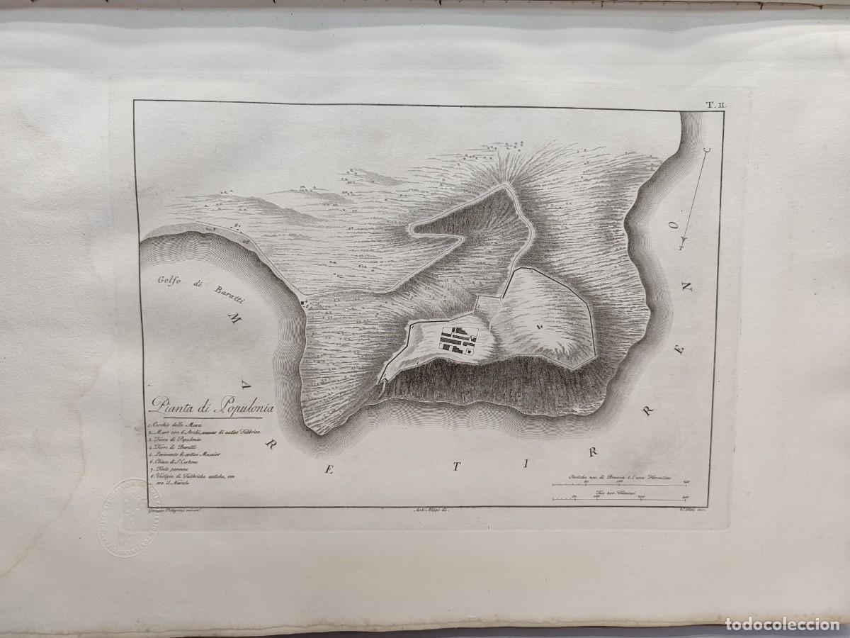 Arte: Plano de Populonia. Antichi monumenti Italia. Giuseppe Micali. 1810. Tavole II de Feoli.