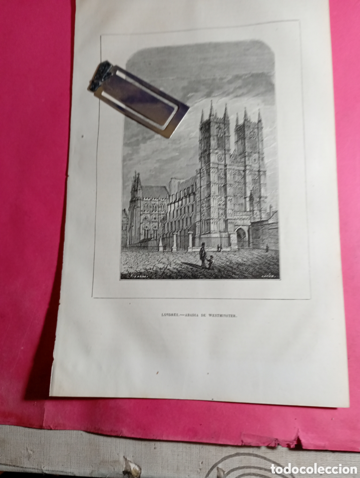 Arte: LONDRES ABADIA DE WESTMINSTER B/N FIN XIX INICIO XX