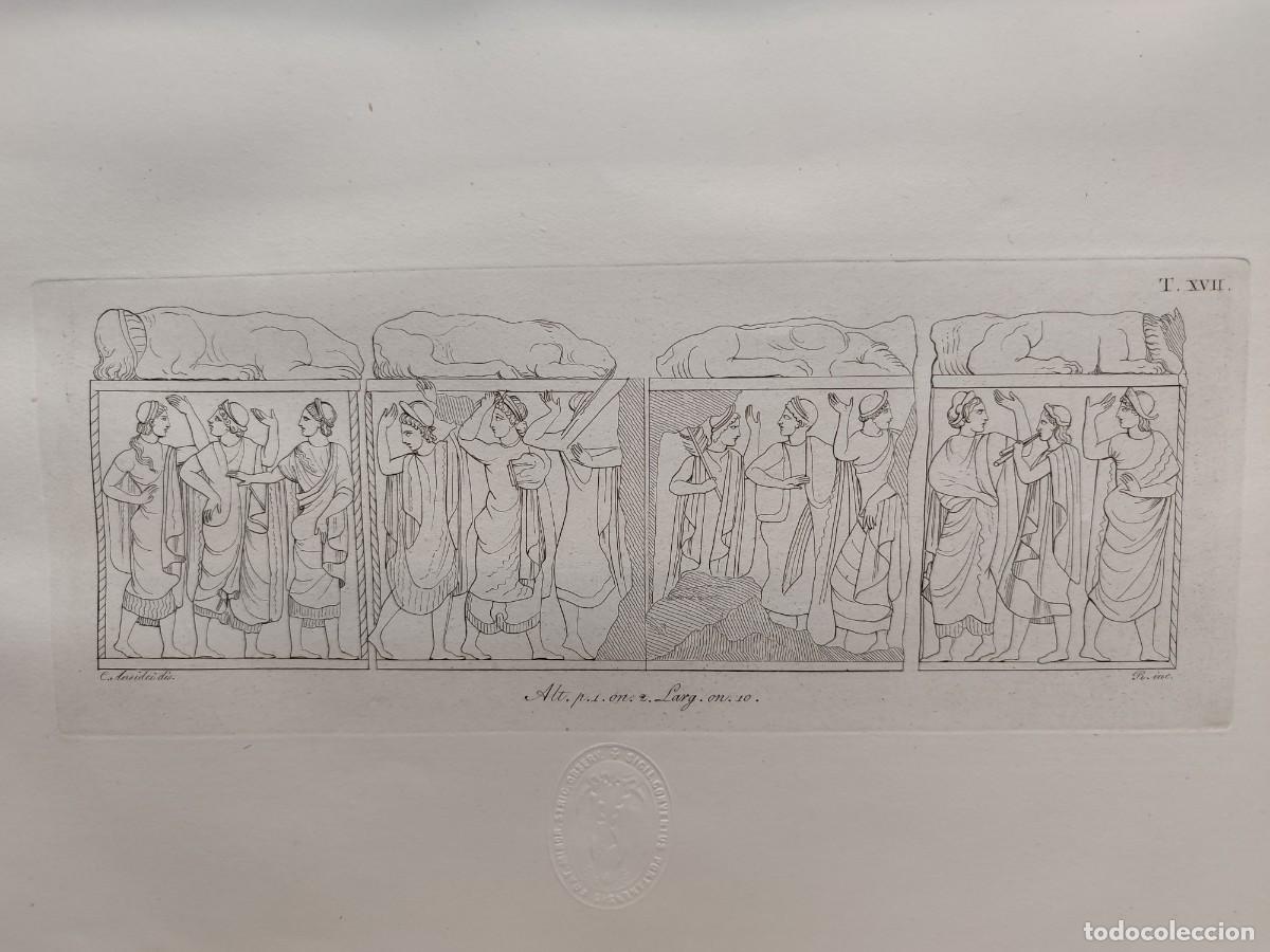 Arte: Altar de cuatro lados. Antichi monumenti Italia. Giuseppe Micali. 1810. Tavole XVII. De Ansidei.