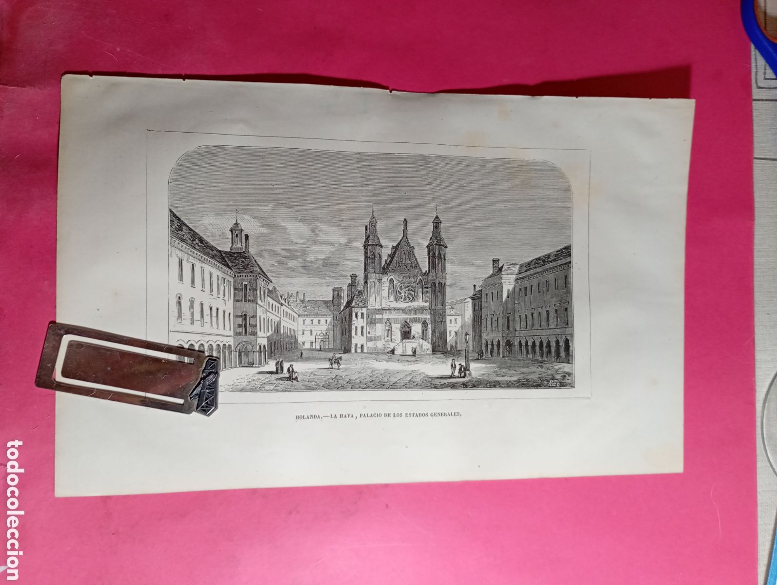 Arte: LA HAYA DEN HAAG PALACIO DE LOS ESTADOS GENERALES B/N FIN XIX INICIO XX