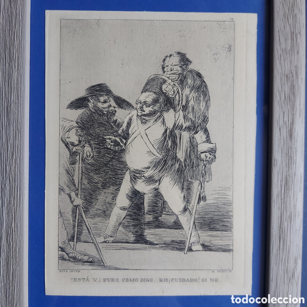 Arte: GOYA &rdquo;SERIE LOS CAPRICHOS&rdquo; AGUAFUERTE - Foto 2