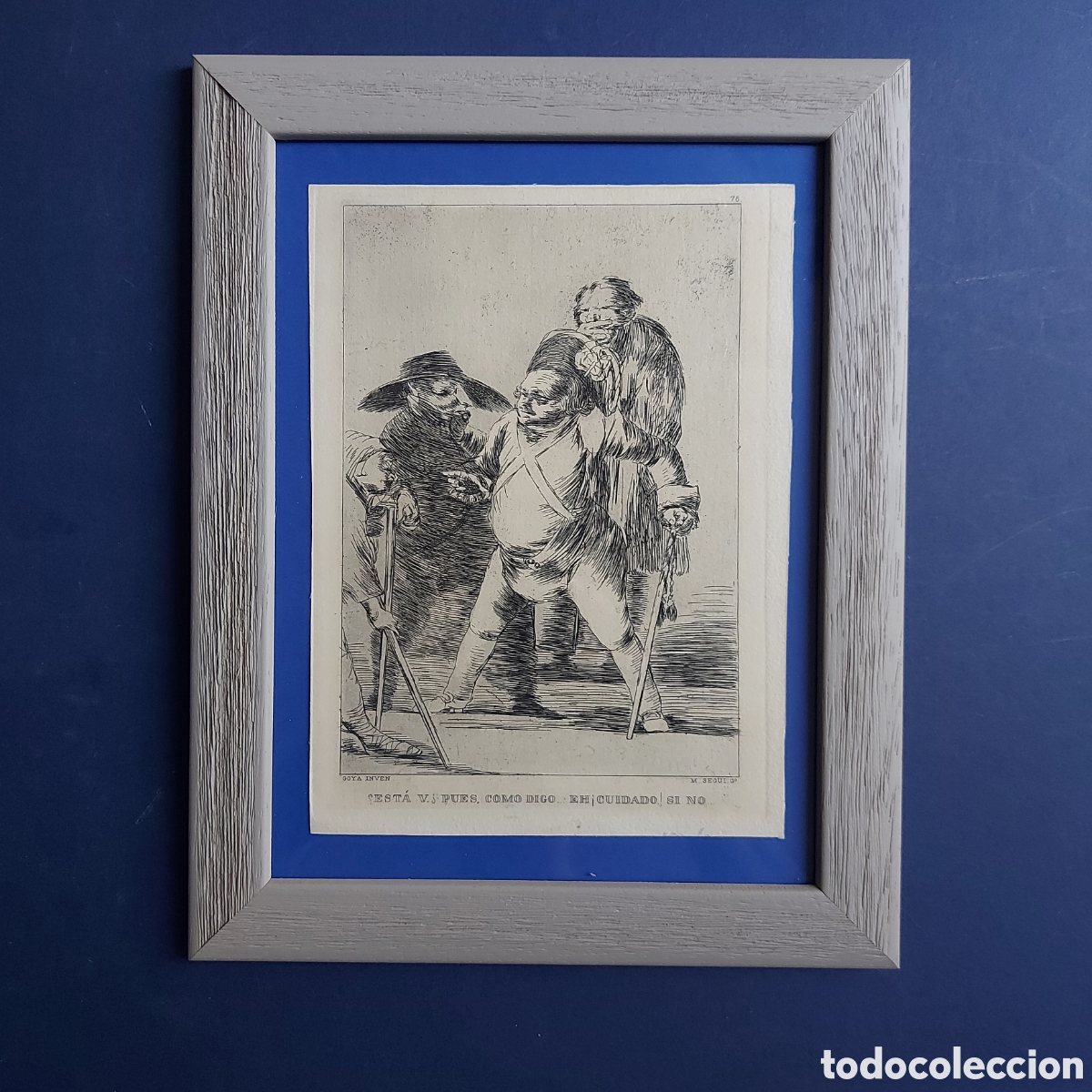 Arte: GOYA &rdquo;SERIE LOS CAPRICHOS&rdquo; AGUAFUERTE - Foto 1