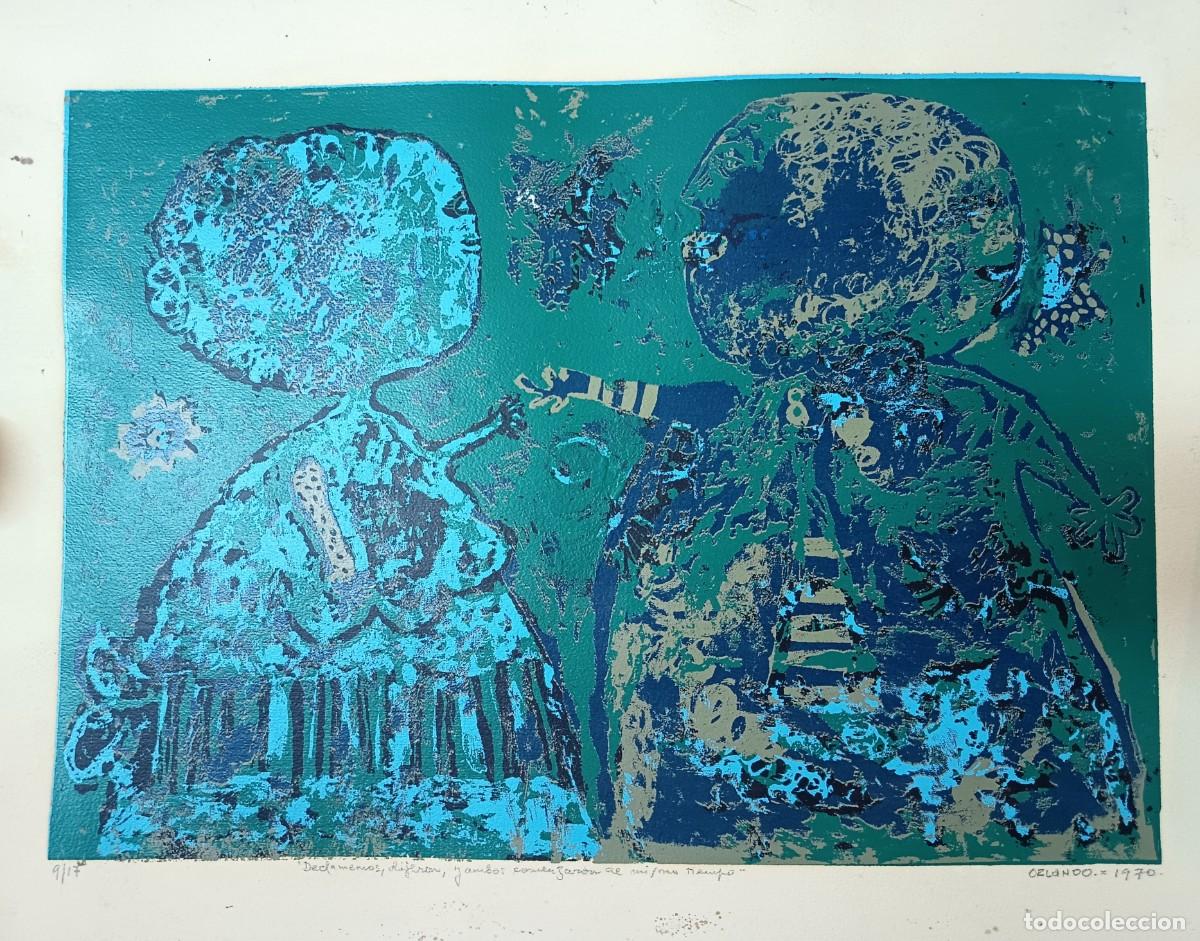 Arte: Grabado, Felipe Orlando, 1970, 50 x 70 cm