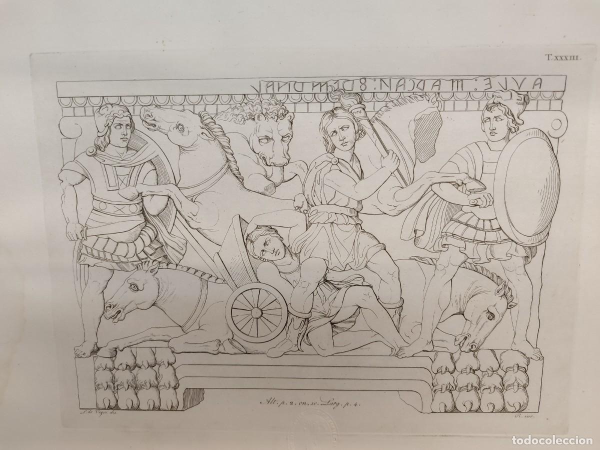 Arte: Quadriga. Antichi monumenti Italia. Giuseppe Micali. 1810. Tavole XXXII. Luigi di Vegni.